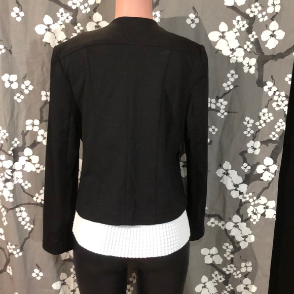 NWOT MALANDRINO Jersey Moto Zip Jacket Coat - Picture 5 of 7